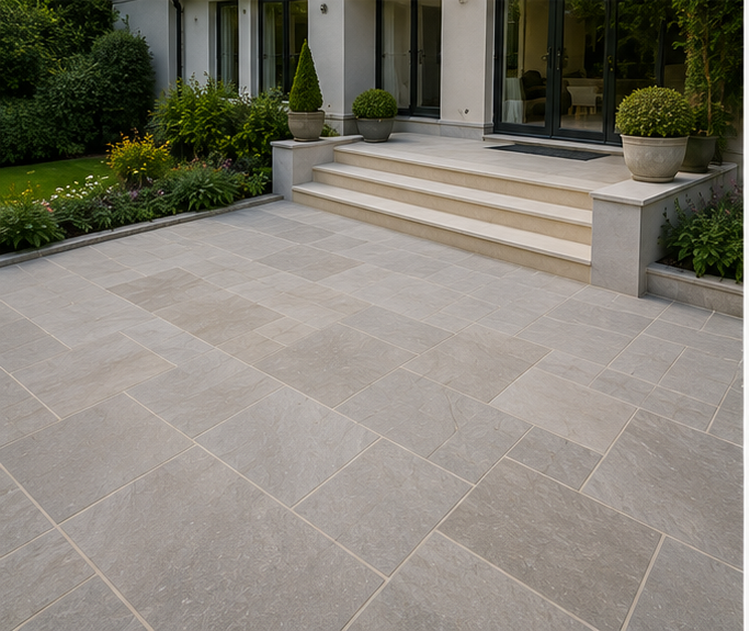 Limestone Paving in South Wales